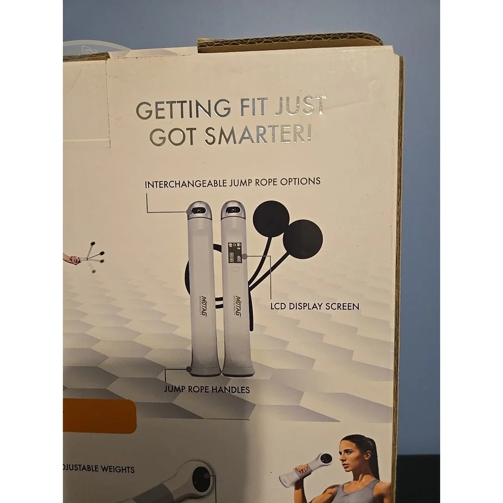 Motag‎ SMRT Fitness Handweights and Jump Rope Workout Kit Bluetooth New In Box
